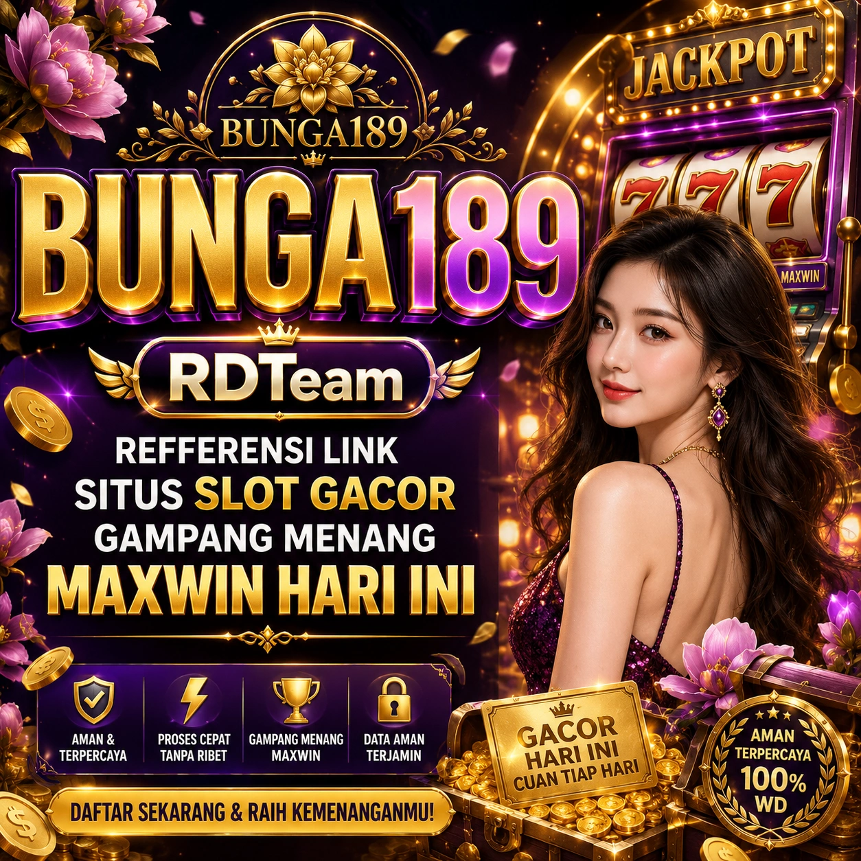 Tampilan platform BUNGA189 | Refferensi Link Situs Slot Gacor Gampang Menang Maxwin Hari Ini